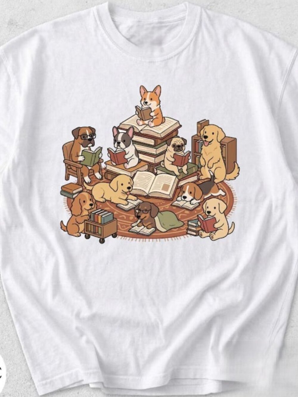 Funny Dog Reading Shirt, Dog And Book Lover Gift, Reading Tee